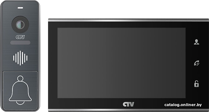 

Комплект видеодомофона CTV DP4707IP (черный)