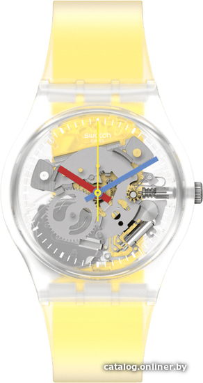 

Наручные часы Swatch Monthly Drops GE291 Clearly Yellow Striped