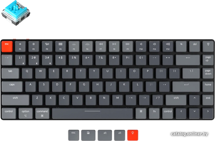 

Клавиатура Keychron K3 V2 RGB K3-E2 (Keychron Low Profile Optical Blue, нет кириллицы)