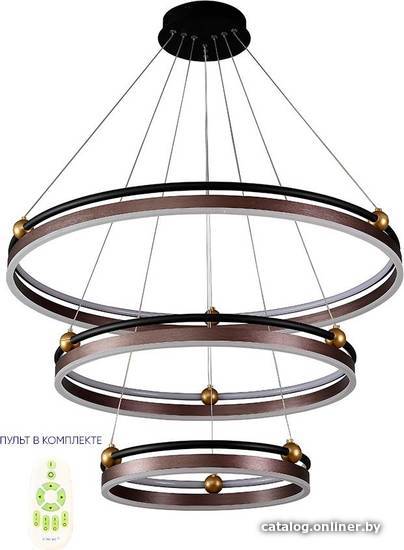 

Подвесная люстра Crystal Lux Fernando Sp158W Led D400+600+800 Coffee/Black