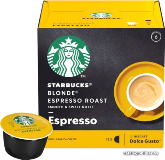 

Кофе в капсулах Starbucks Blonde Espresso Roast (12 шт)