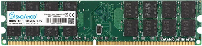 

Оперативная память Snoamoo 4GB DDR2 PC2-6400