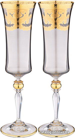 

Набор бокалов для шампанского Art Decor Grace Veneziano Fume 326-079