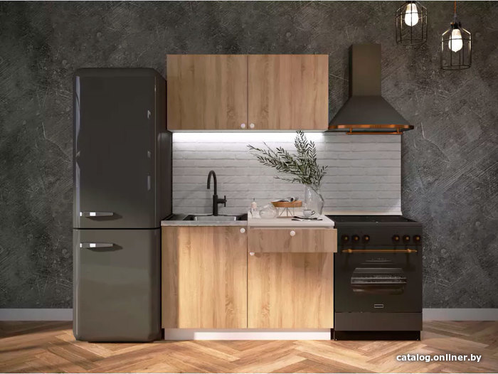 

Готовая кухня Doma Ронда 1.2м (ЛДСП, белый/дуб сонома)