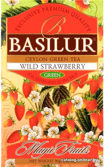 

Зеленый чай Basilur Magic Fruits Wild Strawberry 25 шт
