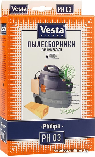 

Комплект одноразовых мешков Vesta Filter PH 03