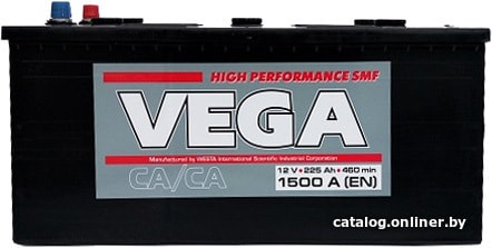 

Автомобильный аккумулятор VEGA 6СТ-225е (225 А·ч)