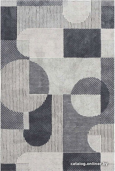 

Ковер для жилой комнаты Sintelon Boho 51GMG 140x200 (серый/черный)