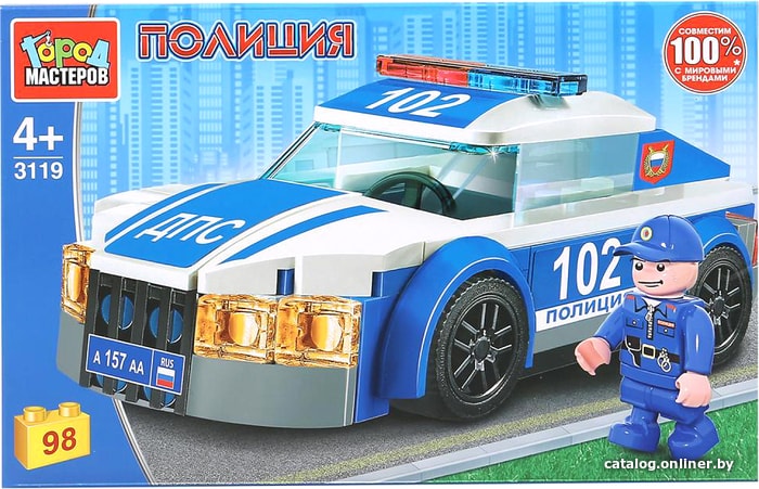 

Конструктор Город мастеров Полиция 3119-BL Полицейская машина