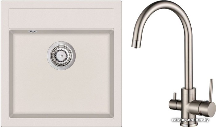 

Кухонная мойка Aquasanita Tesa SQT100W + Sabiaduo 2963 (силика 111/никель 002)