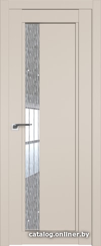 

Межкомнатная дверь ProfilDoors 2.71U 70x200 (санд/стекло дождь белый)