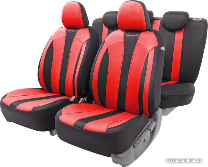 

Комплект чехлов для сидений Autoprofi Performance PRF-1505 (черный/красный)