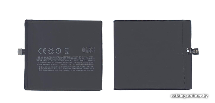 

Аккумулятор для телефона RageX BT53 для Meizu M570C, Pro 6, 3000мАч, 3.8В