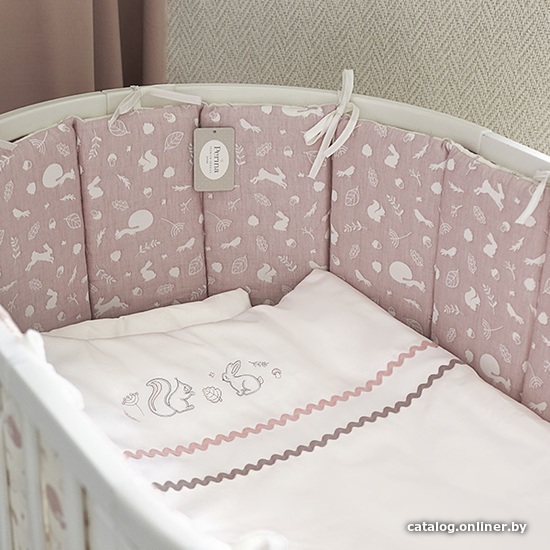 

Бампер в кроватку Perina Toys ТС1/4-03.5 (форест розовый)