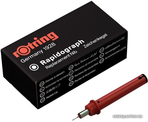 

Пишущий элемент для рапидографа Rotring S0218960 (0.1 мм)