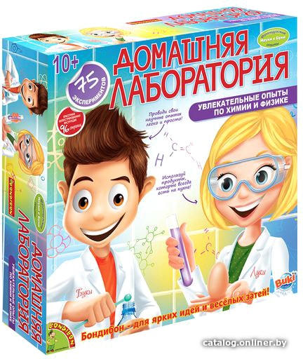 

Набор для опытов Bondibon Науки с Буки Домашняя лаборатория ВВ1215