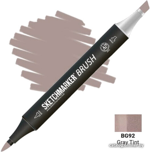 

Маркер художественный Sketchmarker Brush Двусторонний BG92 SMB-BG92 (серый насыщенный)