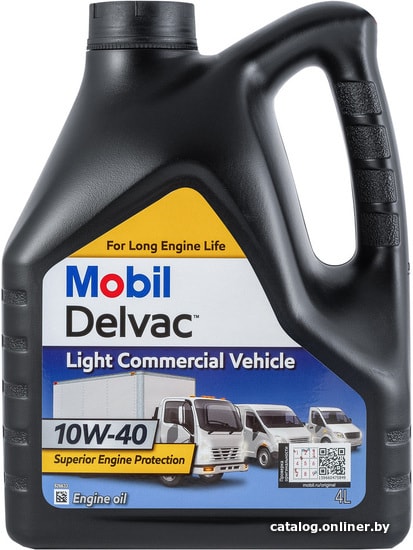 

Моторное масло Mobil Delvac Light Commercial Vehicle 10W-40 4л