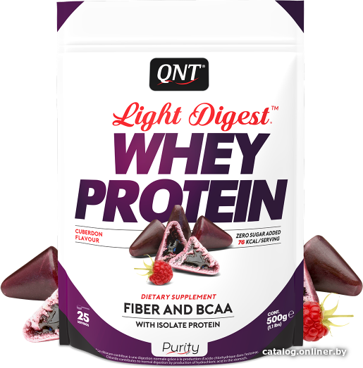 

Протеин сывороточный (концентрат) QNT Whey Light Digest (кубердон/бельгийская конфета, 500г)