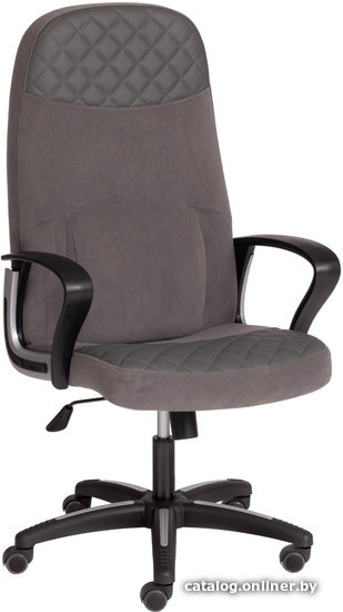 

Кресло TetChair Advance (флок/кож/зам, серый/металлик)