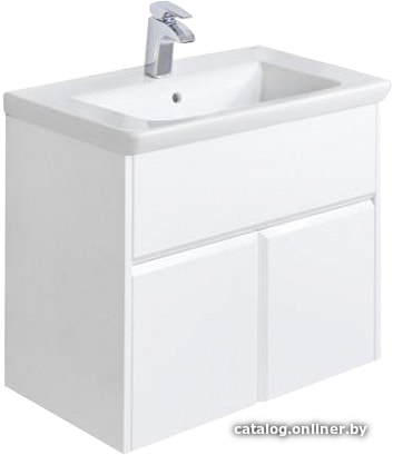 

Roca Тумба Up 80 ZRU9303012 с умывальником Gap 80 (белый)