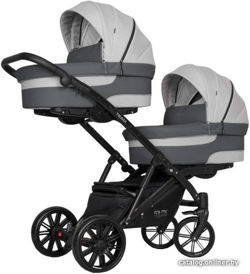 

Универсальная коляска Riko Team 2021 (3 в 1, 01 grey fox)