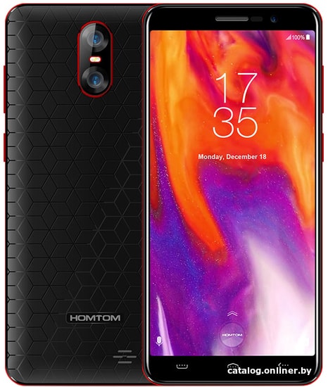 

Смартфон Homtom S12 (черный/красный)