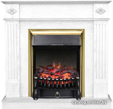 

Каминокомплект Smolcom Brighton Corner STD-ASP с Fobos-S Lux BR (белый дуб)