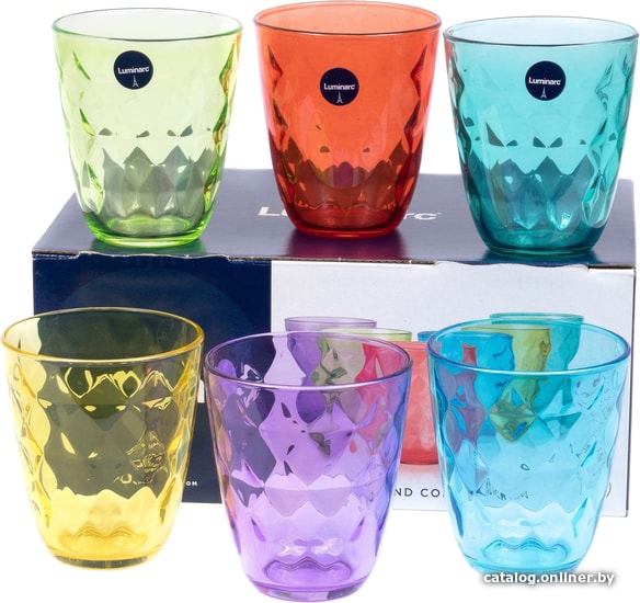 

Набор стаканов для воды и напитков Luminarc Neo Diamond Colorlicious P7131