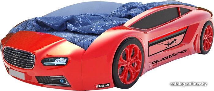 

Кровать-машина КарлСон Roadster Ауди 162x80 (красный)