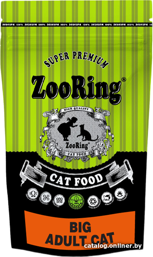 

Сухой корм для кошек ZooRing Big Adult Cat (для крупных пород) 350 г