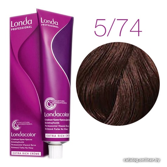 

Крем-краска для волос Londa Professional Londacolor Стойкая Permanent 5/74