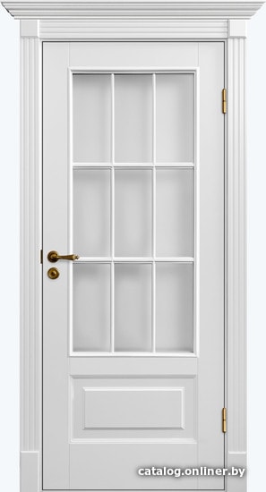 

Межкомнатная дверь Динмар Палацио 11 70x200 (белый/стекло сатин светлый)