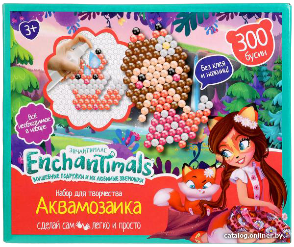 

Набор для создания поделок/игрушек MultiArt Аквамозаика Энчентималс AB300-EN1