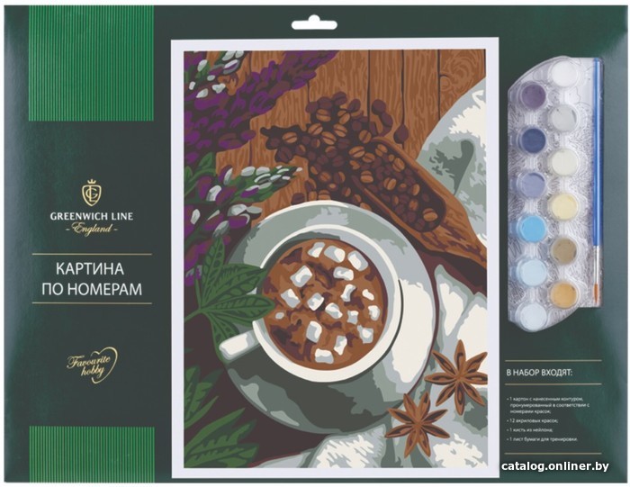

Картина по номерам Greenwich Line Ароматный кофе КК_41492