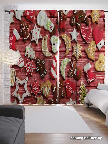 

Комплект штор JoyArty Пряники и печенья 1.45x2.65 м p_38338_145x265 (2 шт)