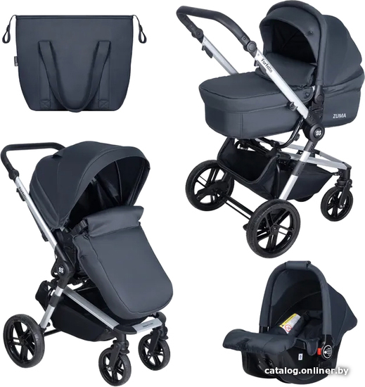

Универсальная коляска Farfello Zuma Trio Comfort Z-77 (3 в 1, черный)