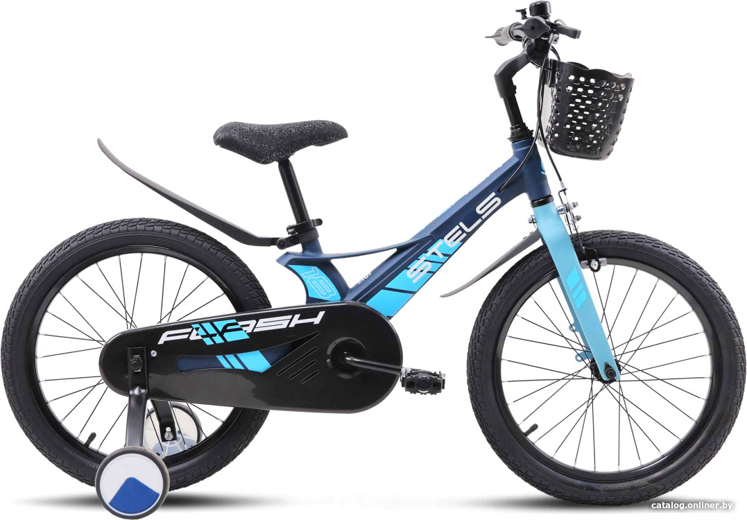 

Детский велосипед Stels Flash KR 18 2024 (темно-синий)