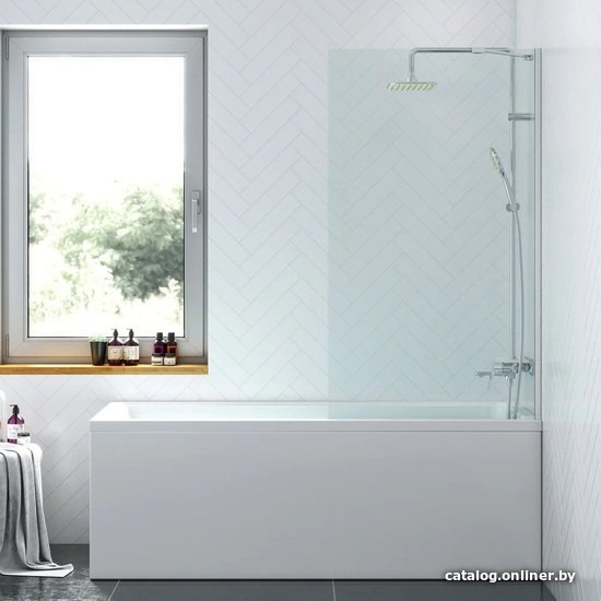 

Стеклянная шторка для ванны Damixa Skyline DX35WBS-080-140MT