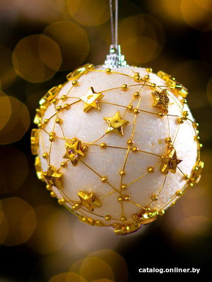 

Елочная игрушка Arya Xmas Ball 3 8680943223418 (золотистый)