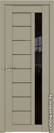 

Межкомнатная дверь ProfilDoors 37U 60x200 (шелгрэй, стекло черный триплекс)