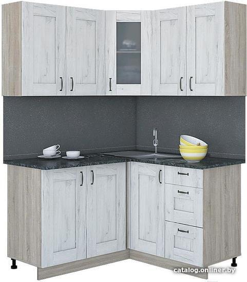 

Готовая кухня Интерлиния Мила Хольц 14x14 (дуб белый)