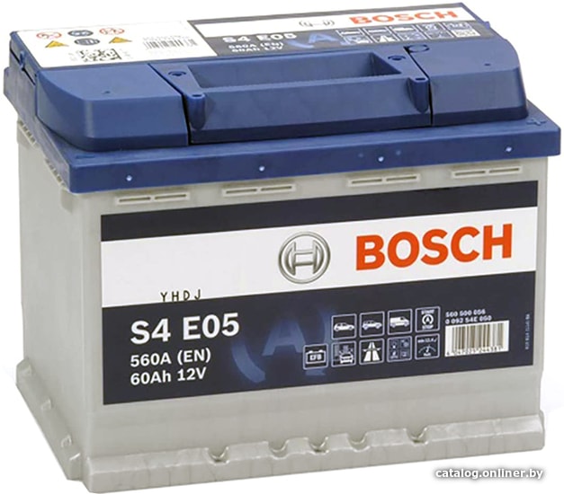 

Автомобильный аккумулятор Bosch S4 E05 0092S4E051 (60 А·ч)