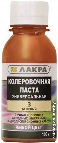 

Колеровочная краска Лакра №3 0.1 кг (бежевый)