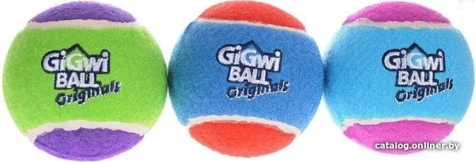 

Игрушка для собак GiGwi Мяч с пищалкой 3 шт 75338