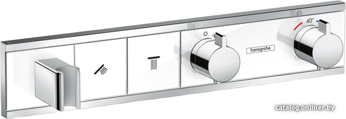 

Смеситель Hansgrohe RainSelect 15355400 (белый/хром)