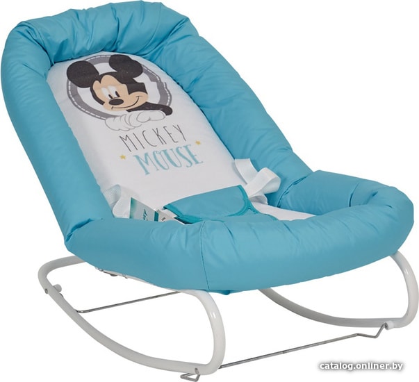 

Шезлонг Polini Kids Disney baby (Микки Маус, голубой)