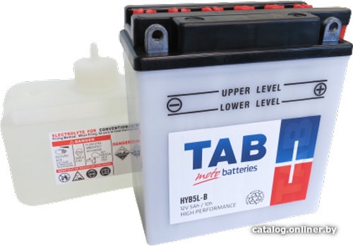 

Мотоциклетный аккумулятор TAB YB5L-B (5 А·ч)