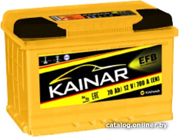 

Автомобильный аккумулятор Kainar 70 R EFB (70 А·ч)