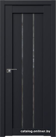 

Межкомнатная дверь ProfilDoors 49U 90x200 (черный матовый/стекло дождь черный)